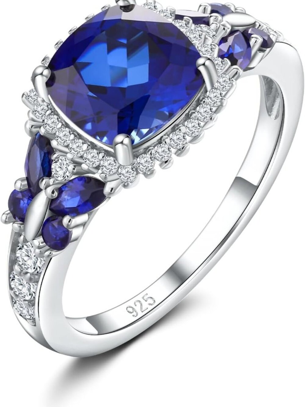 Sterling Silver Butterfly Birthstone Promise Ring for Women - Elegant Gift